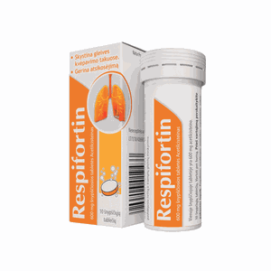 Respifortin 600 mg šnypščiosios tabletės N10