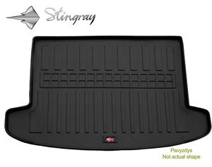 Guminis bagažinės kilimėlis AUDI A4 B6 2000-2004  (universal) black /6030121