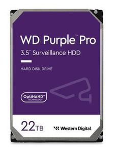 WD Purple Pro 22TB SATA 6Gb/s HDD 3.5inch internal 7200Rpm 512MB Cache 24x7 Bulk