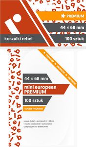 REBEL Sleeves - Mini European Premium (44x68mm) - 100 Pcs