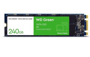 SSD|WESTERN DIGITAL|Green|240GB|SATA 3.0|Read speed 545 MBytes/sec|M.2|MTBF 1000000 hours|WDS240G3G0B