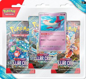 Pokemon TCG - Scarlet & Violet 7 Stellar Crown 3-Pack Blister Latias