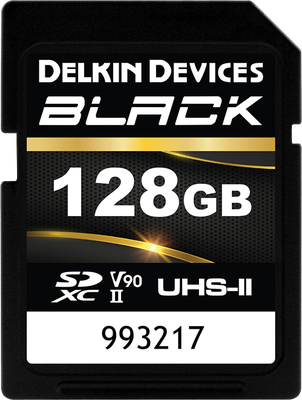 DELKIN SD BLACK RUGGED UHS-II (V90) R300/W250 128GB (NEW)