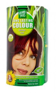 HENNAPLUS plaukų dažai ilgalaikiai su 9 ekologiškais augaliniais ekstraktais spalva henna raudona 5.64