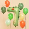 Folinis gimtadienio balionas Krokodilas - skaičius 7 (49x73 cm)