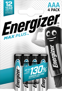 ENERGIZER MAX PLUS AAA 4-PACK