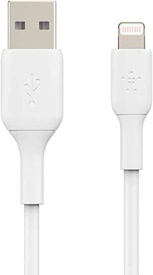 Belkin Lightning Cable 15cm, PVC, white, mfi cert.