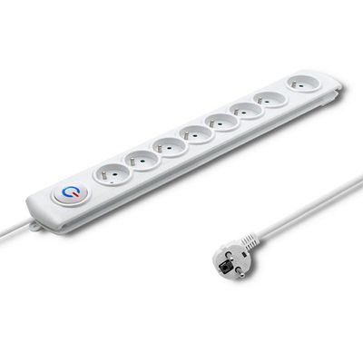 Qoltec Surge protector 8 sockets, 1.5m