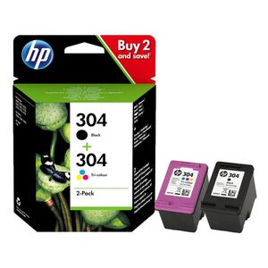  HP 302 juodos (Black) + spalvotos (Tri-color) ra&#x161;alo kaset&#x117;s komplektas 