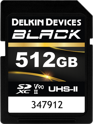 DELKIN SD BLACK RUGGED UHS-II (V90) R300/W250 512GB (NEW)