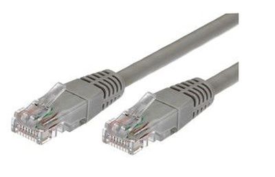 Patch cable cat.6 RJ45 UTP 1m. grey - pack of 10