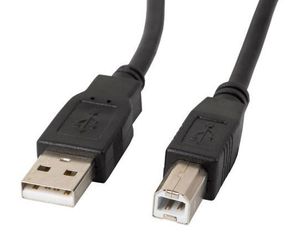 Lanberg Cable USB-A(M)->USB-B(M) 2.0 0.5M black FERRYT