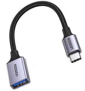 Adaptér USB-C 3.0 na OTG UGREEN US378 (šedý)