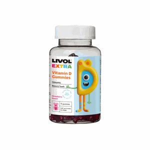 LIVOL EXTRA vitamino D3 guminukai N75 