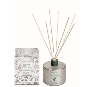 L'Erbolario Silver Bouquet Fragrance For Scented Wood Sticks Namų kvapas, 200ml