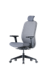 Up Up Athene ergonominė biuro kėdė Juoda, Pilkas + Pilkas audinys