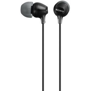 Sony juodos itin lengvos į ausis įstatomos ausinės | Laidas: 1.2 m