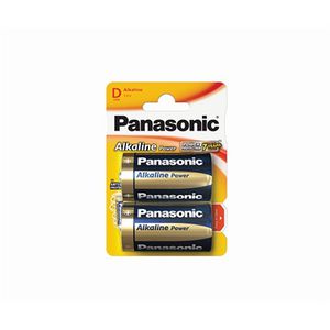 1x2 Panasonic Alkaline Power Mono D LR 20