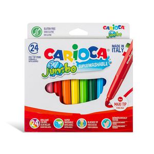 Flomasteriai CARIOCA JUMBO, 24 spalvų