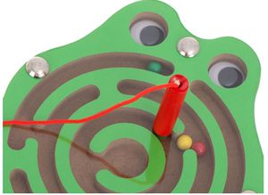 Medinis magnetinis labirintas Žalia varlytė