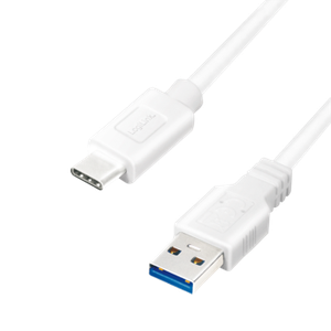 LOGILINK CU0174 - USB 3.2 Gen1x1 cable USB-A male to USB-C male white 1m