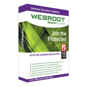 Webroot SecureAnywhere Complete 3 kompiuteriams 1 metams