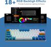 Royal Kludge RK61 Plus Klein Blue Wireless Mechanical Keyboard | 60%, Hot-swap, Blue switches, US