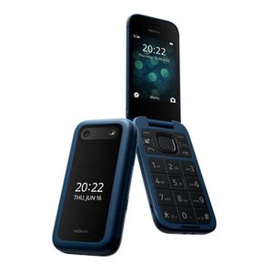 Nokia | 2660 Flip | Blue | 2.8 " | TFT LCD | 240 x 320 | Unisoc | 0.128 GB | Dual SIM | Nano-SIM | Yes | Main camera 0.3 MP | Secondary camera  MP | 1450  mAh | Bluetooth | 4.2