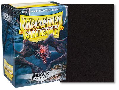 Dragon Shield Standard Sleeves - Matte Black (100 Pcs)