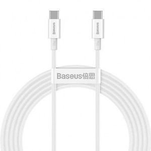 Baseus Superior Series USB-C to USB-C Cable, 2m, 100W, White - greito įkrovimo kabelis