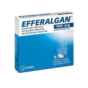 Efferalgan 500 mg šnypščiosios tabletės N16 