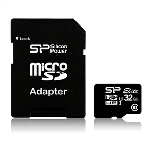 Atminties kortelė Silicon Power Elite UHS-I 32GB Micro SDHC CL10 su SD adapteriu