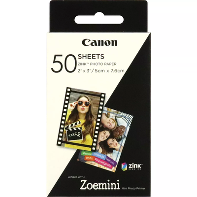 Foto popierius Canon 50 sheets ZP-2030 Photo Paper, White, 5 x 7.6 cm