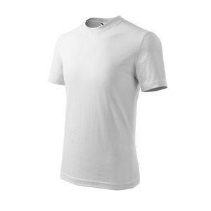 Vaikiški Marškinėliai MAFLINI Basic 138 Balti, 160g/m2