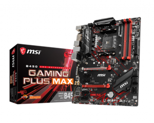 MSI B450 GAMING PLUS MAX, AM4, 4DDR4, 2PCI-Ex16, 4PCI-Ex1, 1M.2, (iškart palaiko AMD Ryzen 3000 kartos cpu, nereikia BIOS update)