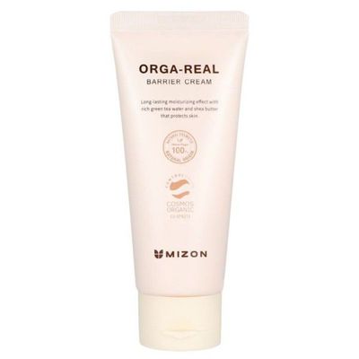 Mizon Orga-Real Barrier Cream Drėkinamasis veido kremas su žaliąja arbata, 100ml