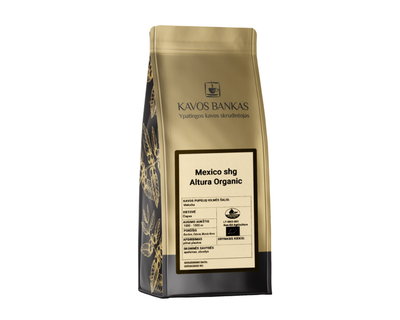 Ekologiškos kavos pupelės Mexico SHG Altura Organic, 250 g