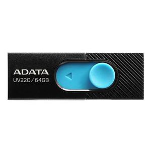 Adata Flash Drive UV220, 64GB, USB 2.0, black and blue