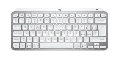 LOGITECH MX Keys Mini Membrane Wireless Backlit Keyboard (Pale Grey) (US)