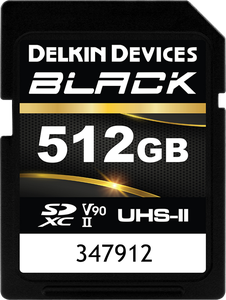 DELKIN SD BLACK RUGGED UHS-II (V90) R300/W250 512GB (NEW)