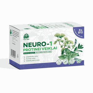 NEURO-1 žolelių arbata protinei veiklai su cinku ir vit. B12, 1,5 g, N20