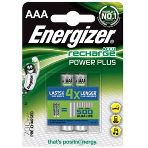 Baterijos Energizer AAA/HR03, 700 mAh, įkraunamos Accu Power Plus Ni-MH, 2 vnt