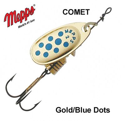 Blizgė Mepps Comet Gold Blue Dots 1.5 g