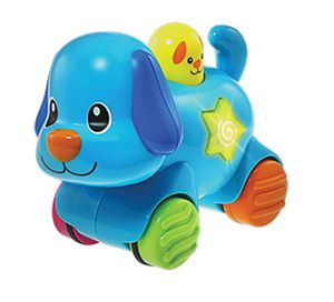 Kūdikių žaislas winfun - Važiuojantis šuniukas su garsais ir šviesomis
