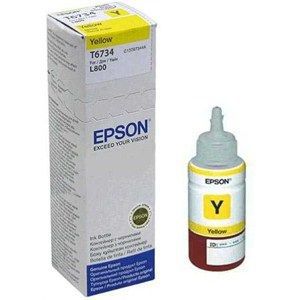 Epson T6734 (C13T67344A) Rašalo papildymo buteliukas, Geltona rašaliniams spausdintuvams