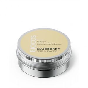 Biocos Hair Blueberry Solid Shampo Kietasis šampūnas sausiems plaukams, 90g 