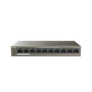 Tenda TEF1110P-8-63W tinklo komutatorius Ne-valdomas Fast Ethernet (10/100) Maitinimas per Eternetą (PoE) Juoda