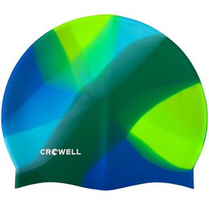 Plaukimo Kepuraitė Silikoninė Crowell Multi Flame Žaliai Mėlyna