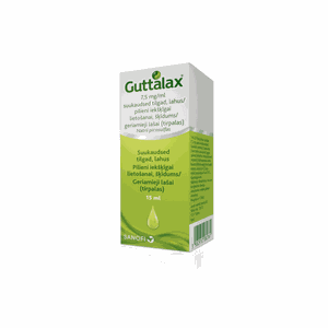 Guttalax 7,5 mg/ml geriamieji lašai (tirpalas) 15 ml 
