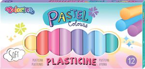 Plastilinas COLORINO Pastel, 12 pastelinių spalvų